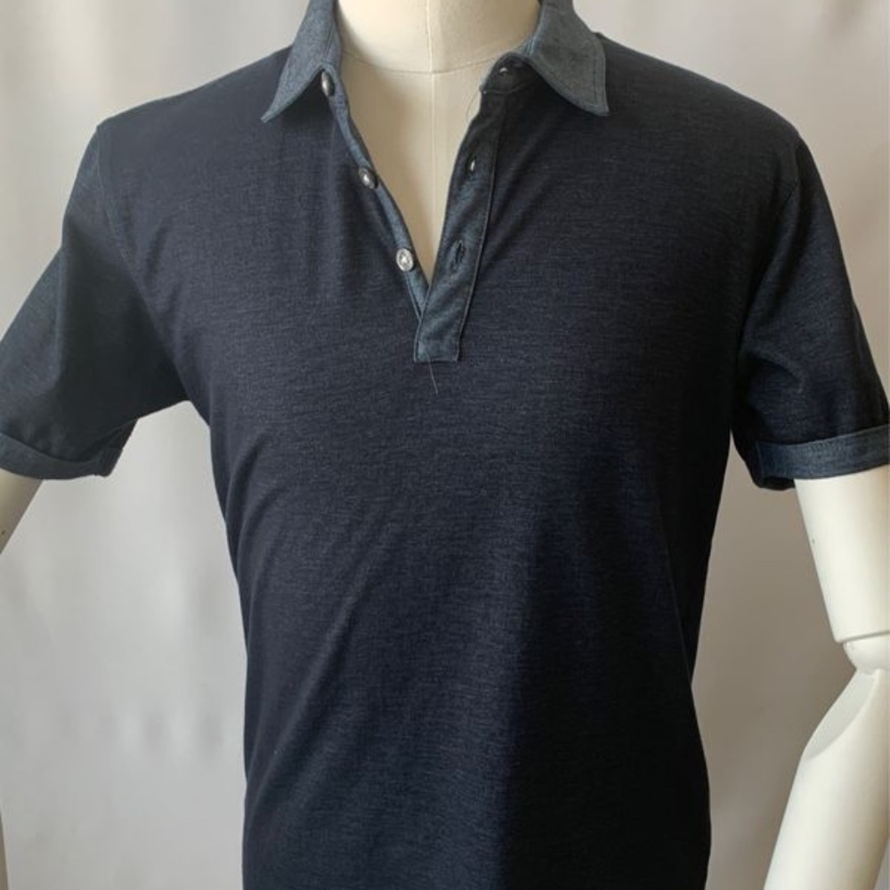 Designer Top; Denim & Flower Mens
